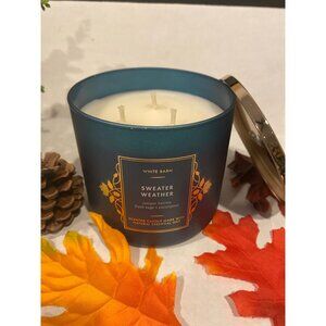 Bath & Body Works “Sweater Weather” New 3 Wick Candle